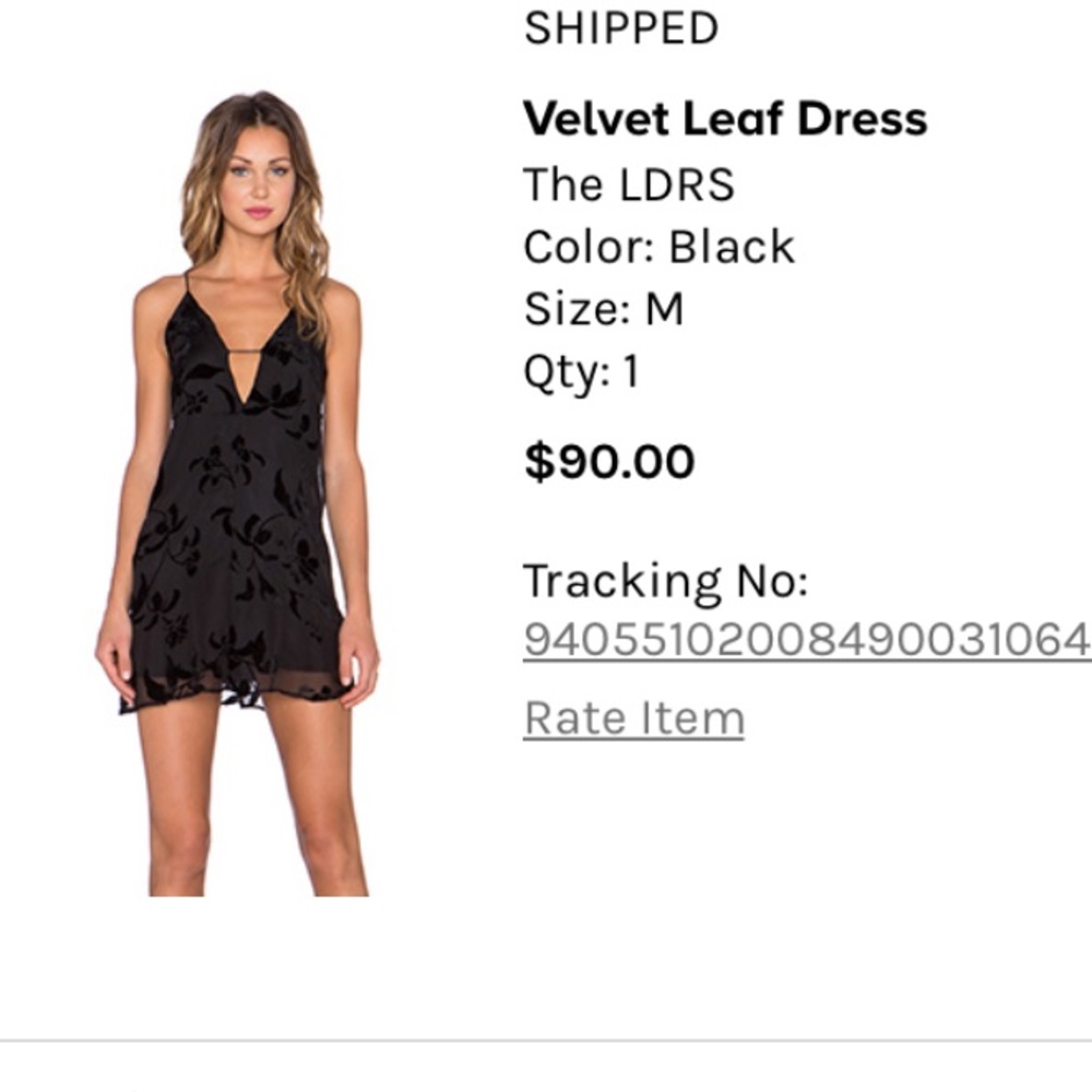 The LDRS. Velvet Leaf Dress